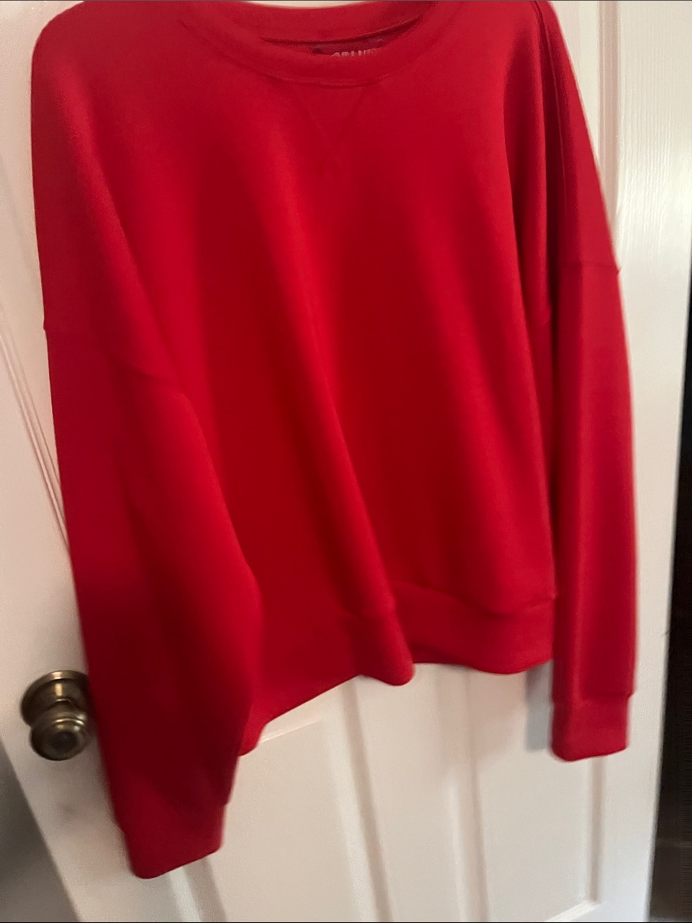 SPANX Red Crewneck Sweatshirt- Women